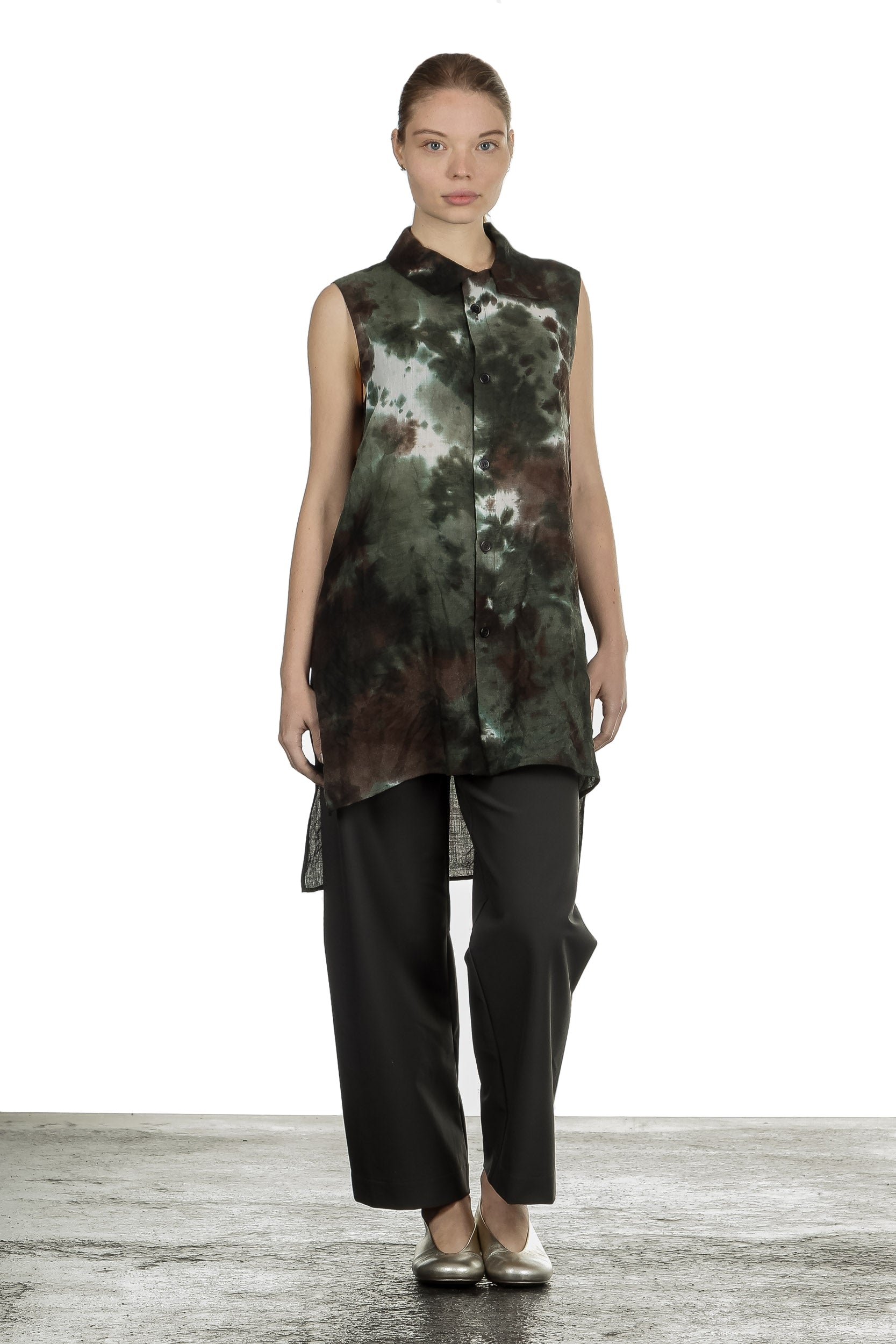 Y's Yohji Yamamoto Damen Bluse camouflage