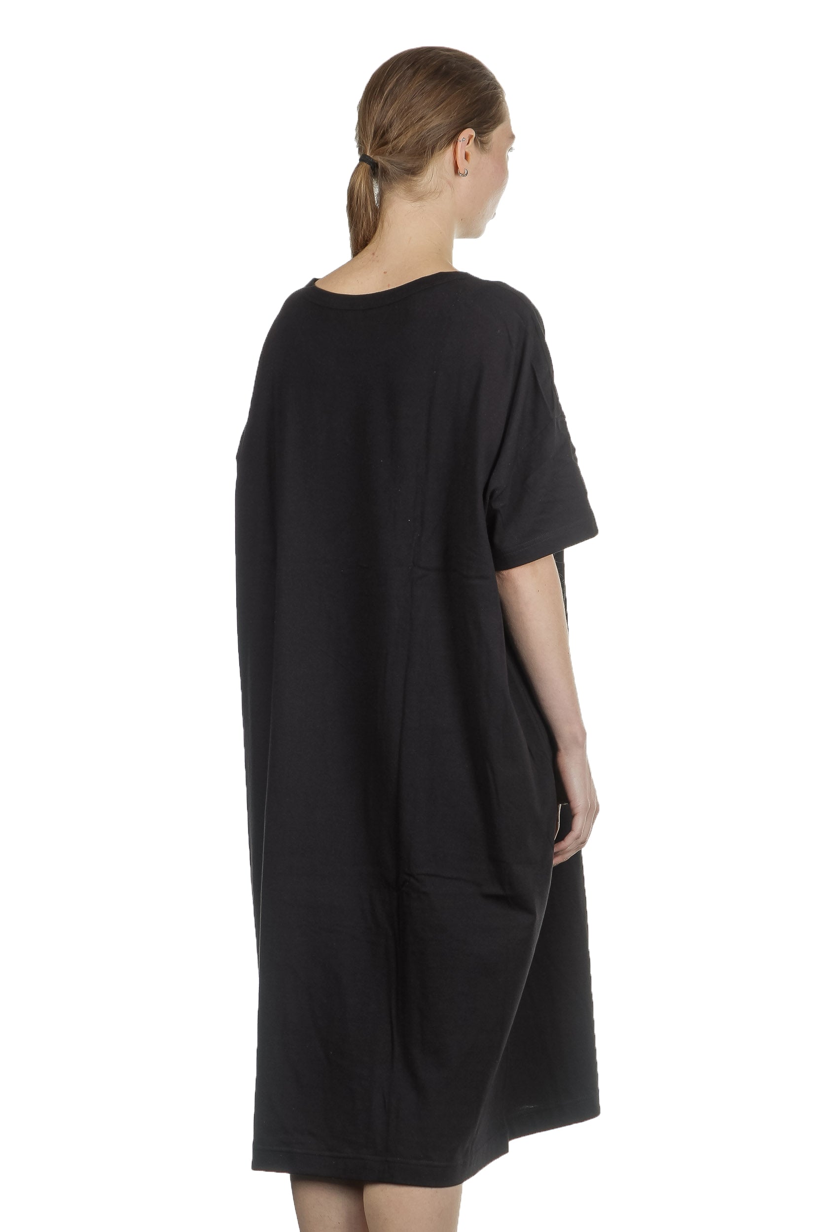 Y's Yohji Yamamoto Damen Avantgarde T-Shirt-Kleid schwarz