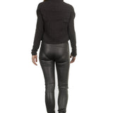 Sarah Pacini Damen Strickweste schwarz
