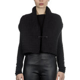 Sarah Pacini Damen Strickweste schwarz