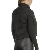 Sarah Pacini Damen Strickweste schwarz