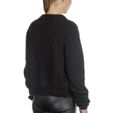 Sarah Pacini Damen Strickjacke schwarz