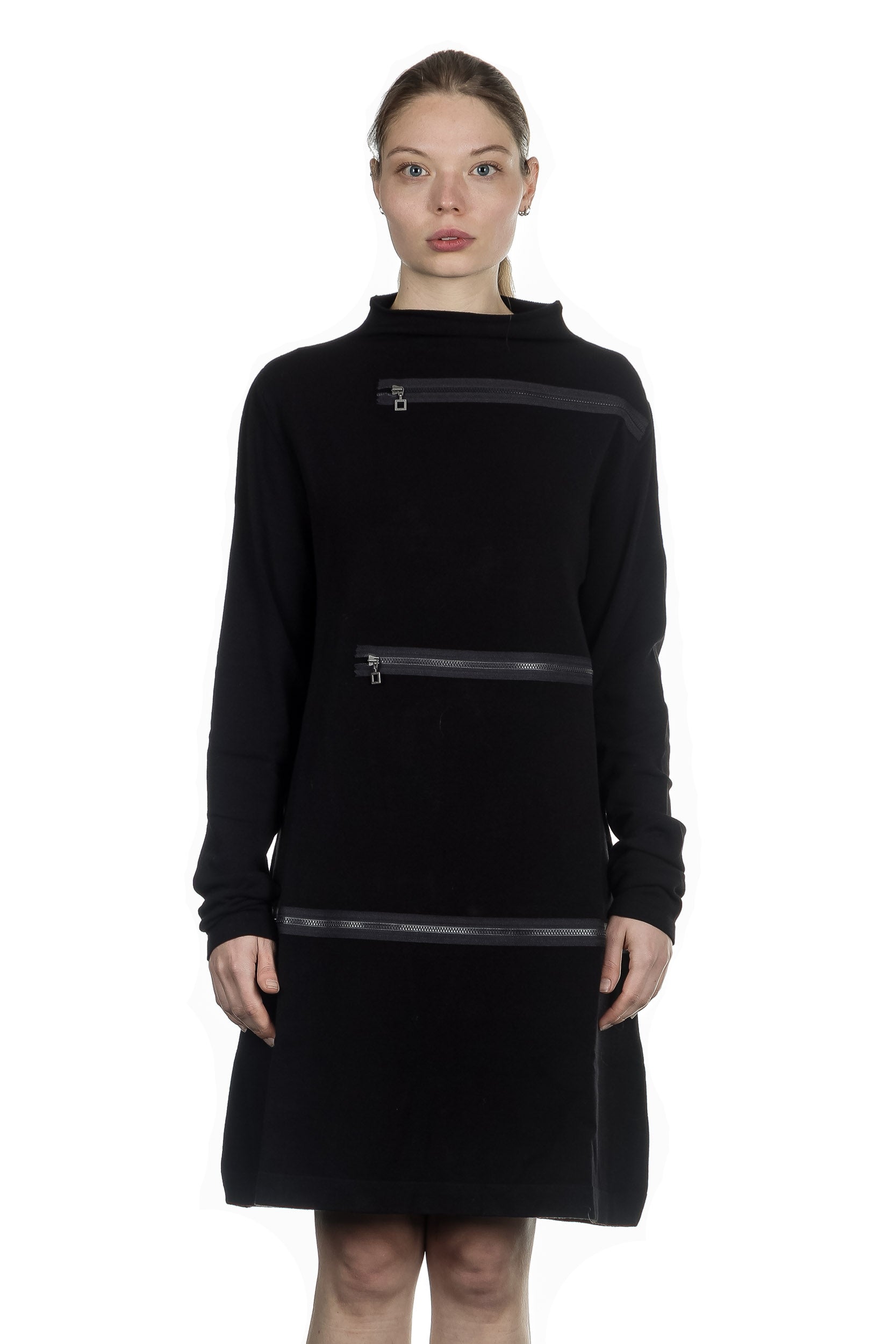 Sarah Pacini Damen Avantgarde Kleid schwarz