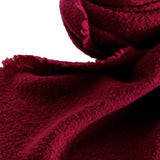 Faliero Sarti Gestrickter Schal 'ALEXIA' aus Schurwollmischung bordeaux