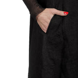 Yohji Yamamoto Damen Avantgarde Kleid in A-Linie schwarz