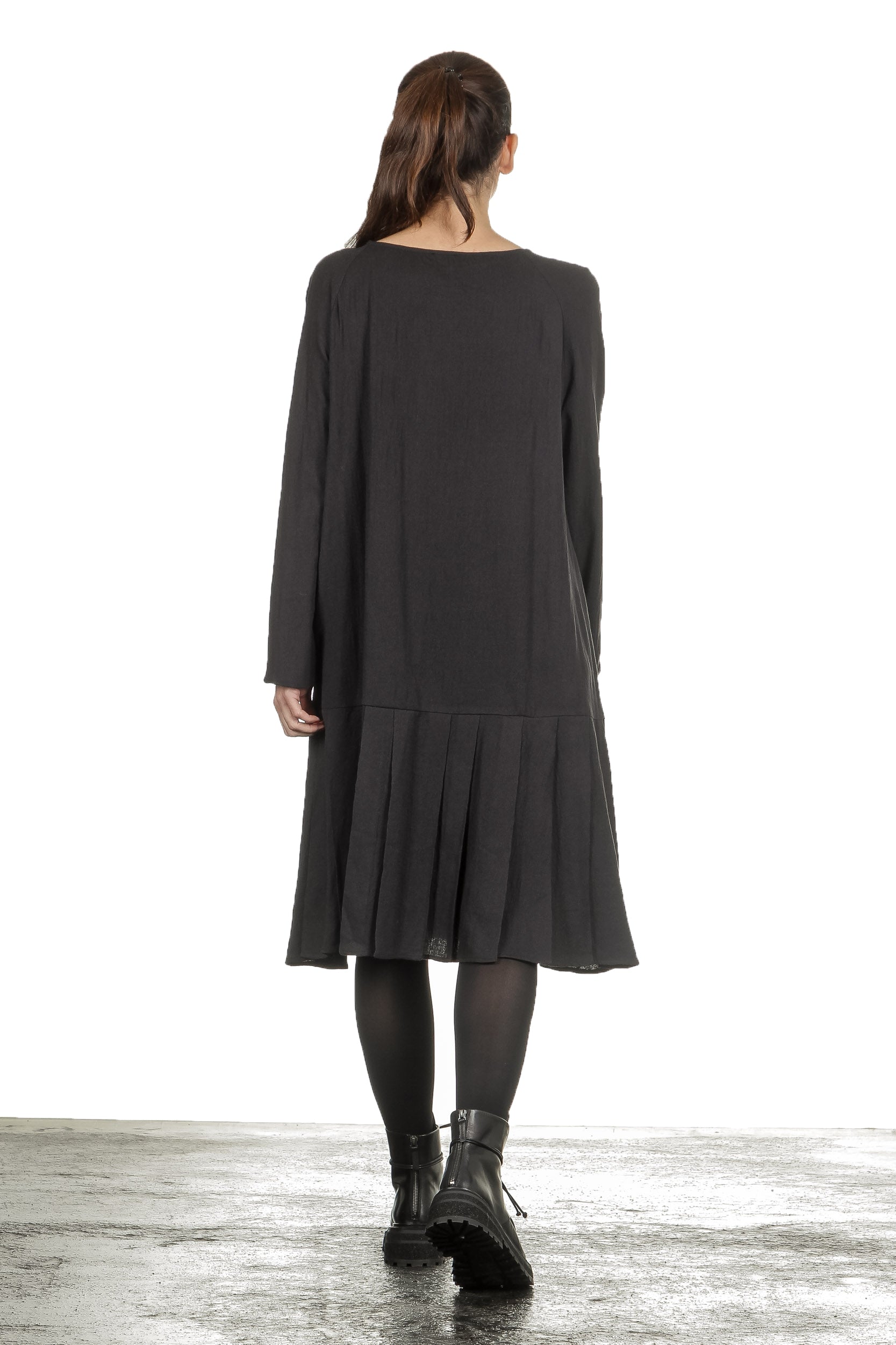 Apuntob Damen Avantgarde Kleid schwarz