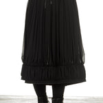 Comme Des Garçons Damen Rock mit Stretchbund schwarz