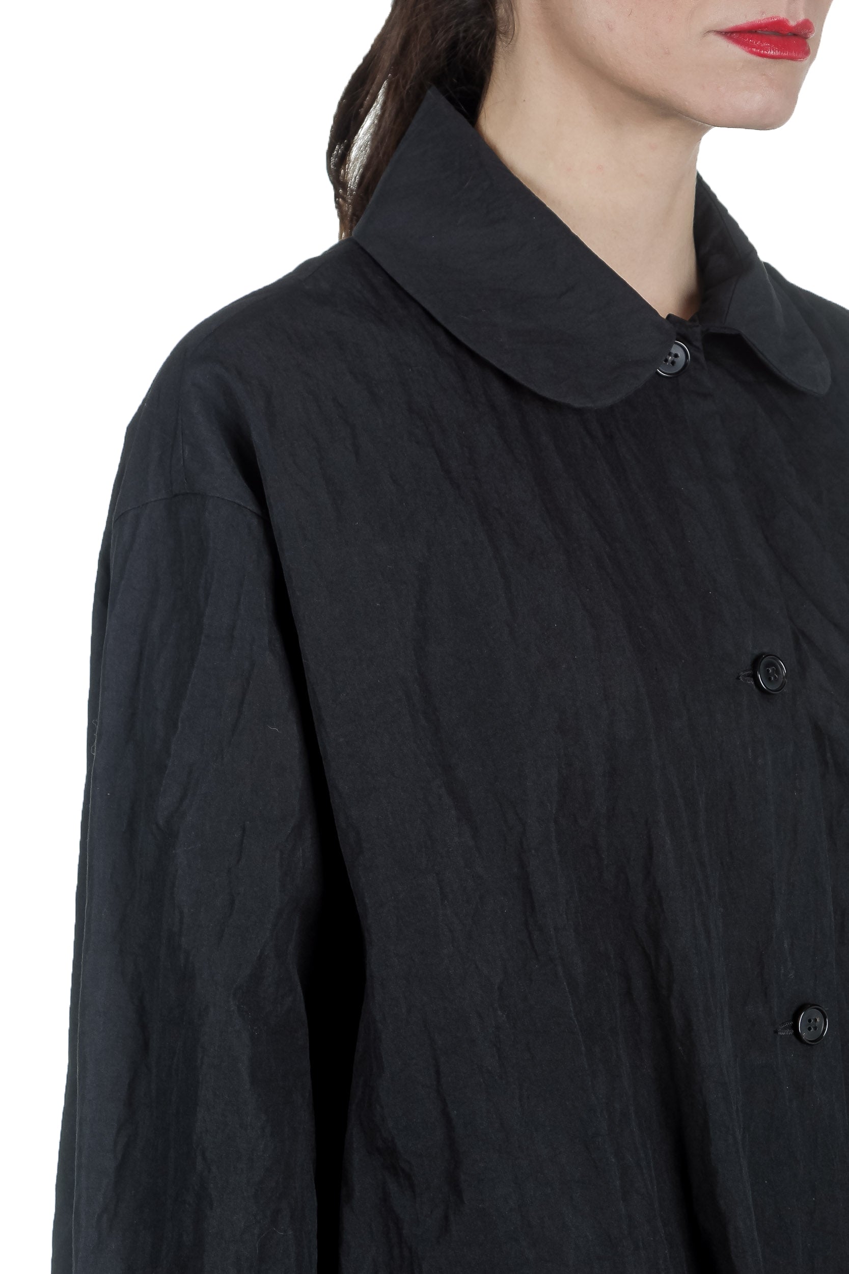 Apuntob Damen Avantgarde Oversized Mantel schwarz