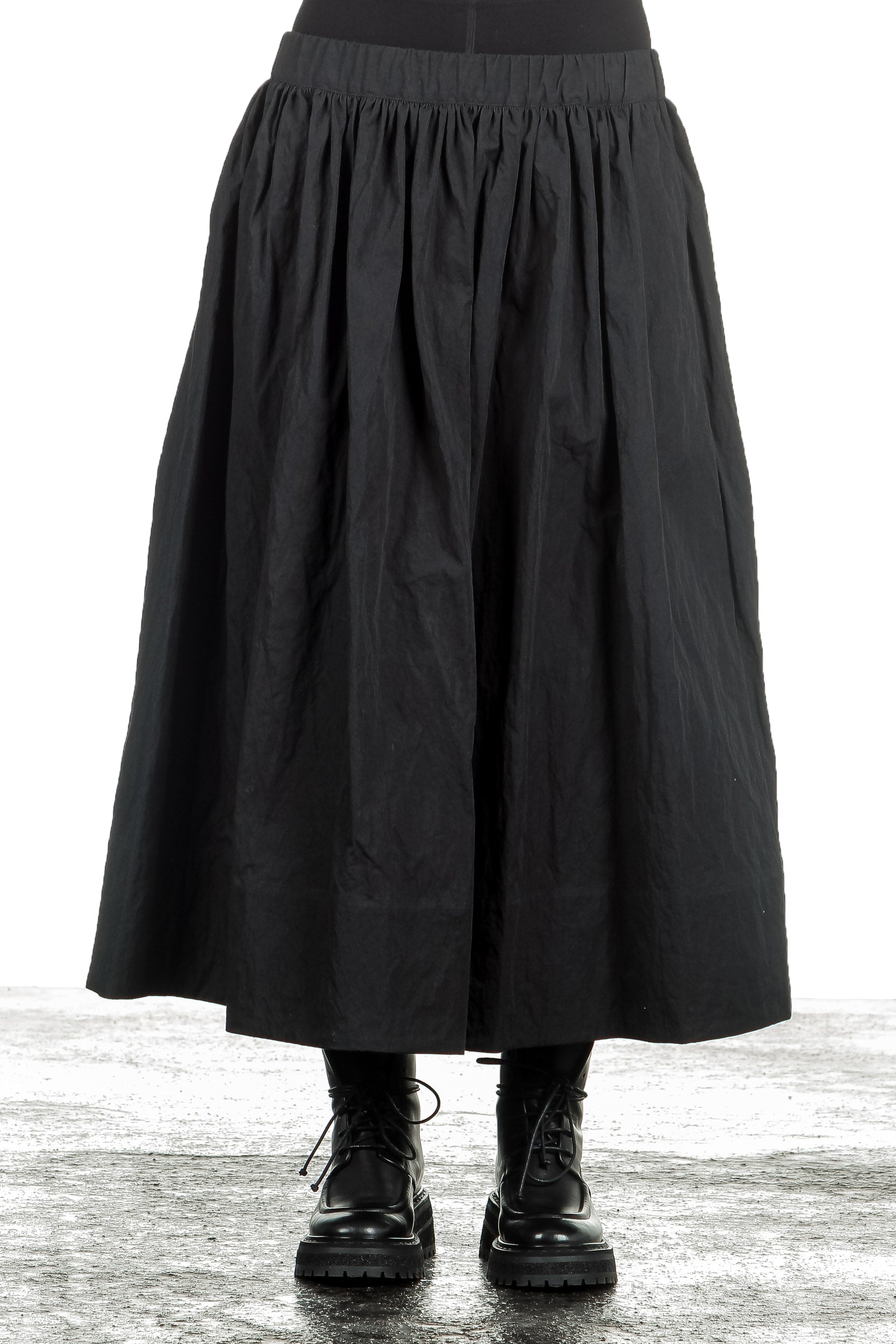 Apuntob Damen Avantgarde Maxirock schwarz