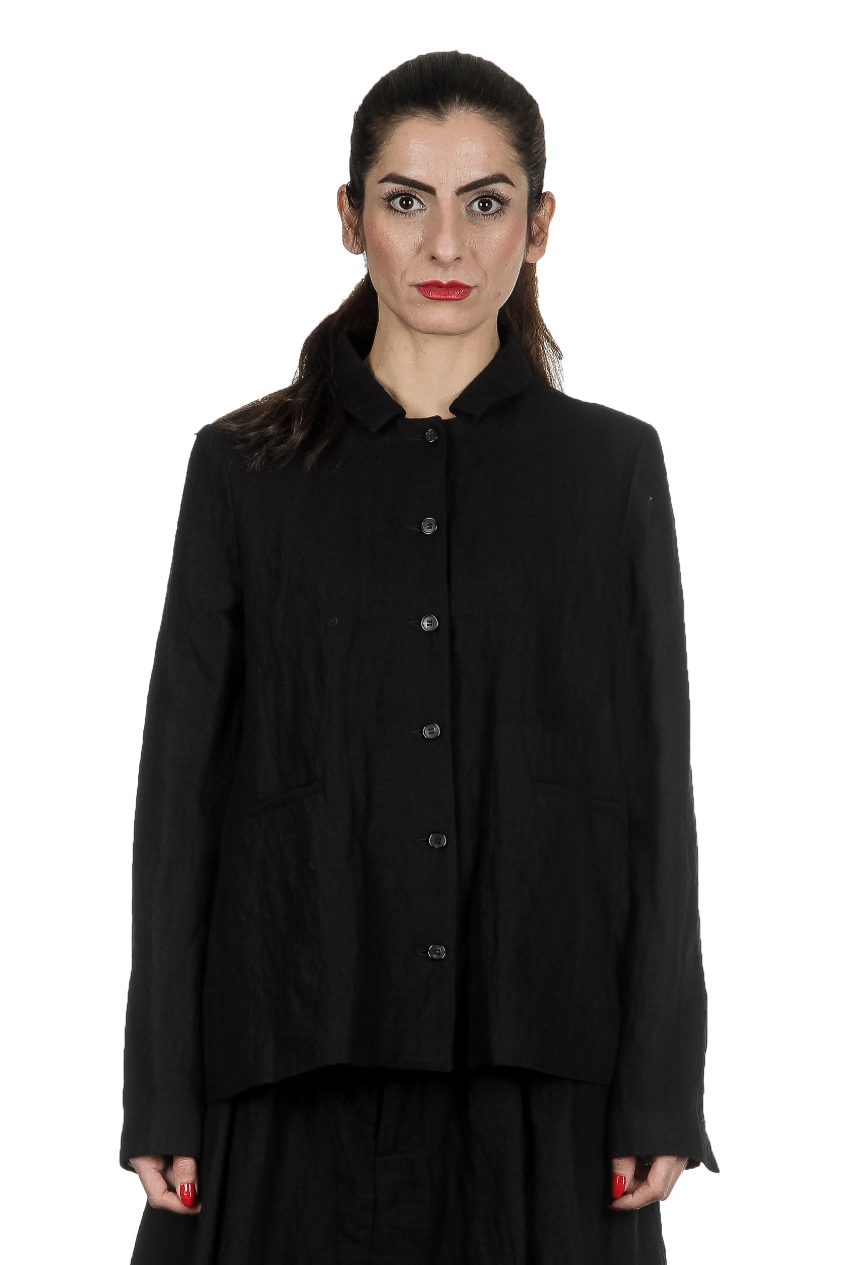 Apuntob Damen Avantgarde Kurzjacke schwarz