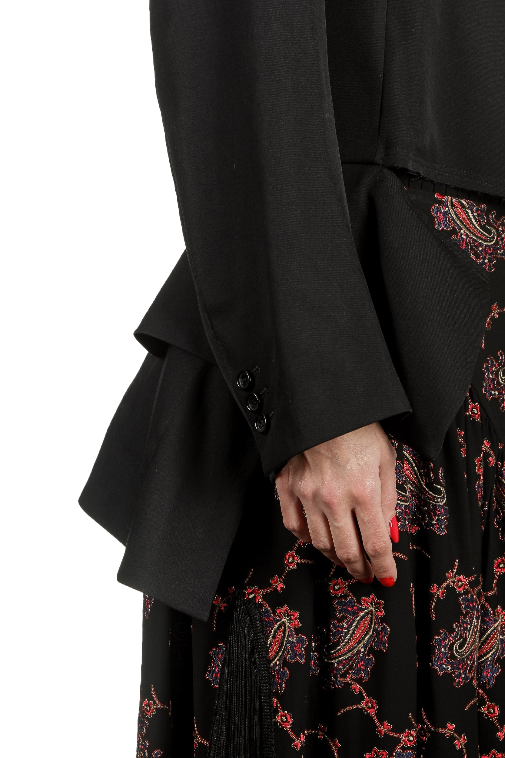 Comme Des Garçons Damen Blazer mit Einsätzen schwarz