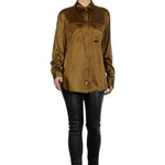 Equipment Seidenbluse olive