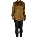 Equipment Seidenbluse olive