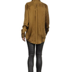 Equipment Seidenbluse olive