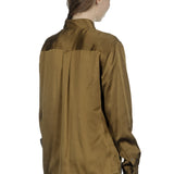 Equipment Seidenbluse olive