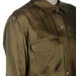 Equipment Seidenbluse olive