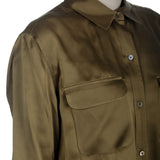 Equipment Seidenbluse olive