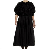Comme Des Garçons Damen Midikleid schwarz