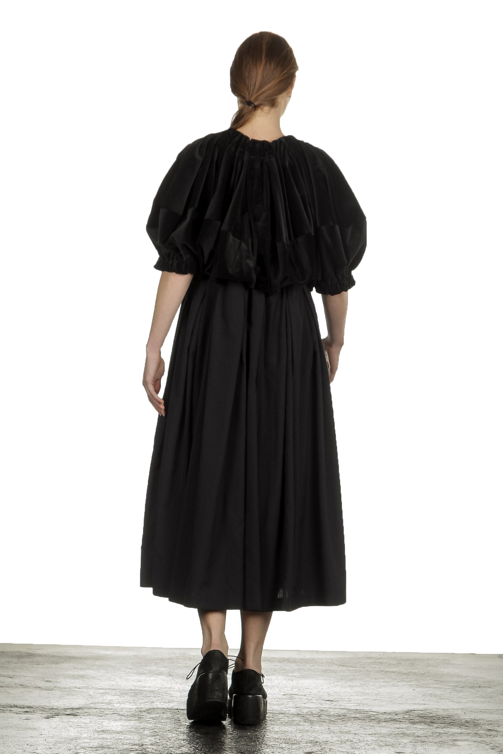 Comme Des Garçons Damen Midikleid schwarz