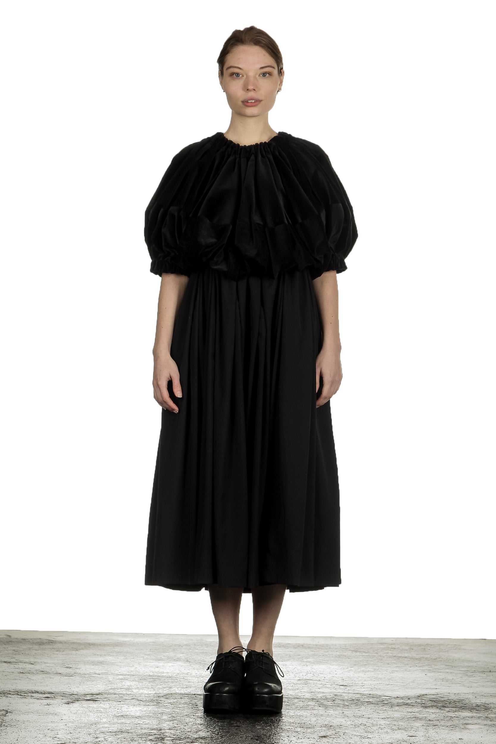 Comme Des Garçons Damen Midikleid schwarz