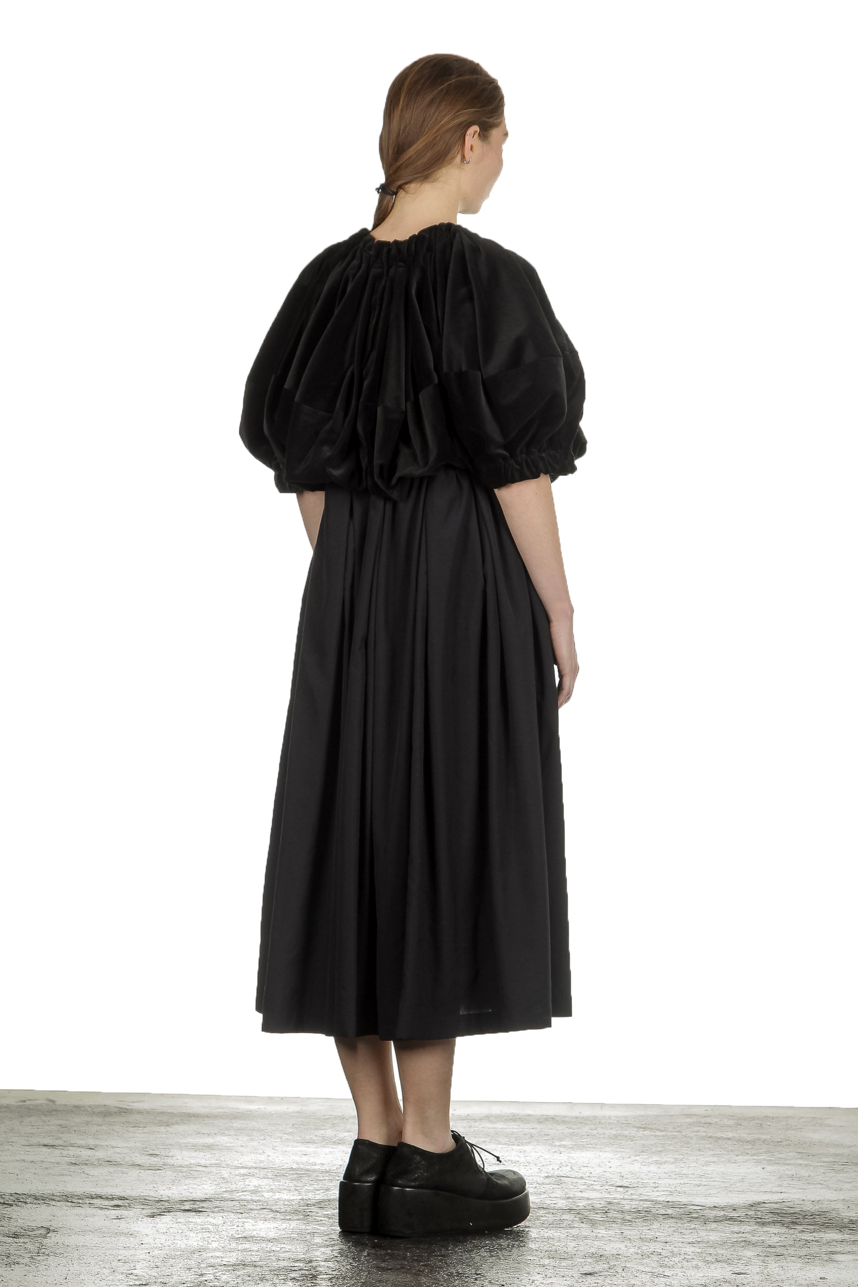 Comme Des Garçons Damen Midikleid schwarz