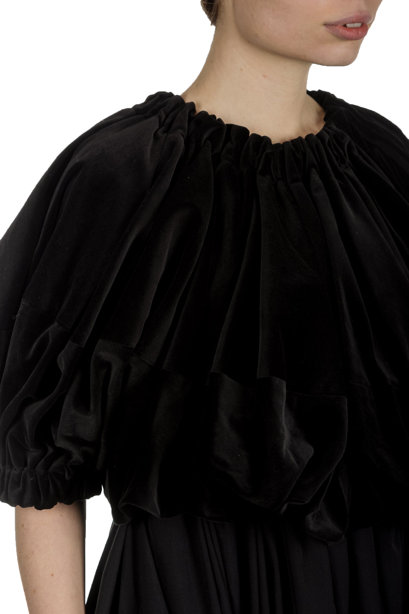 Comme Des Garçons Damen Midikleid schwarz