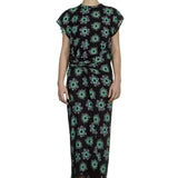 Paco Rabanne Damen Maxikleid mit Blumen-Print multicolor