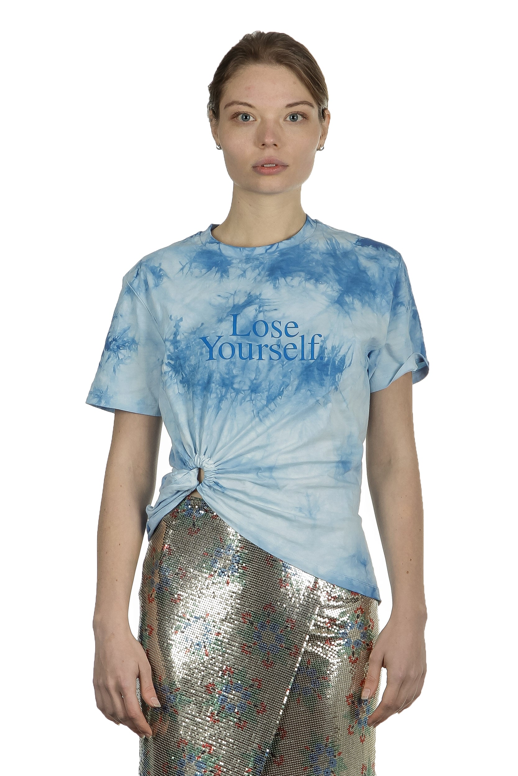 Paco Rabanne Damen LOSE YOURSELF T-Shirt blau