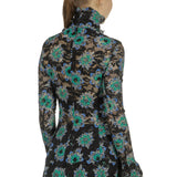 Paco Rabanne Damen Bluse mit Spitzendetails mehrfarbig
