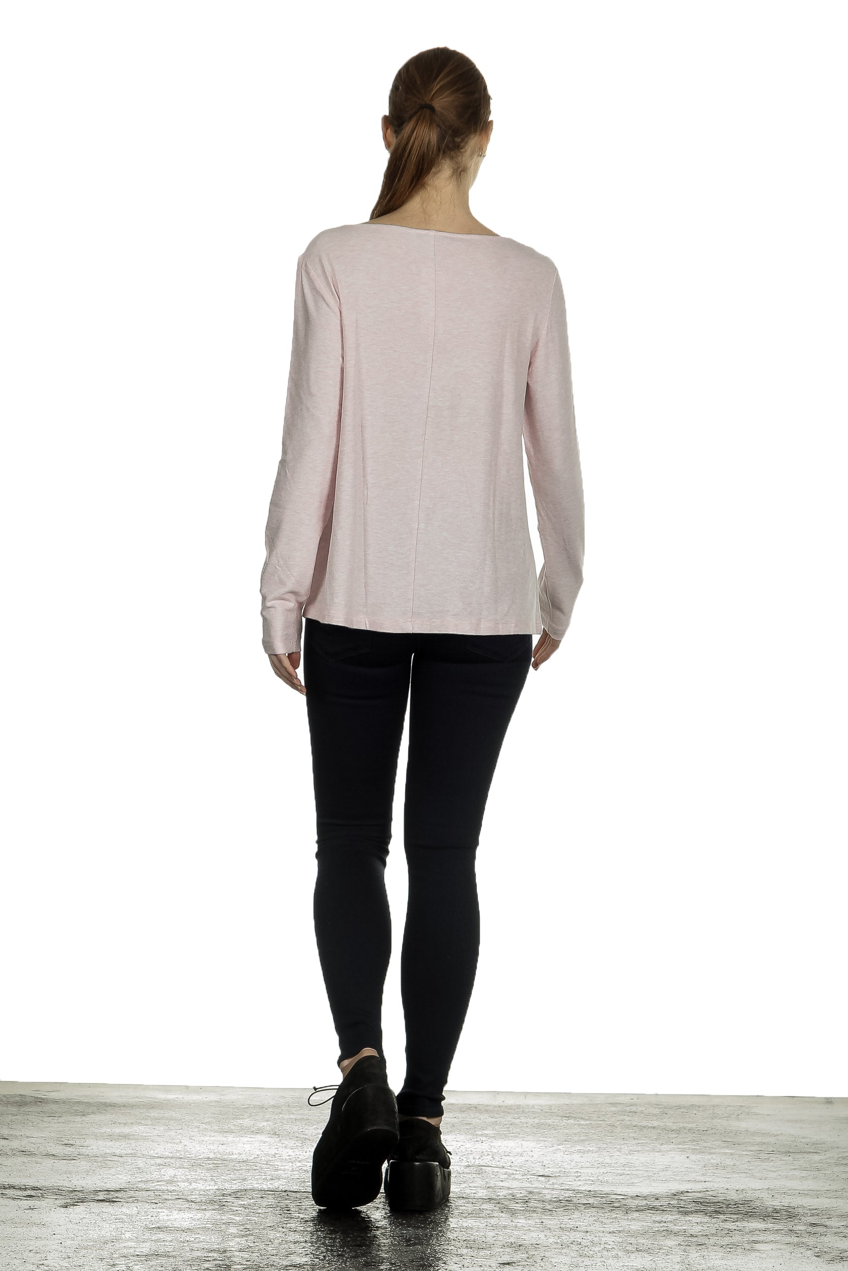 The Swiss Label Damen Langarm Shirt puder
