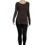 The Swiss Label Damen Langarm Shirt braun
