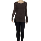 The Swiss Label Damen Langarm Shirt braun