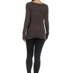 The Swiss Label Damen Langarm Shirt braun