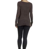 The Swiss Label Damen Langarm Shirt braun