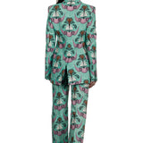 Paco Rabanne Damen Hose mit Blumenmuster mehrfarbig