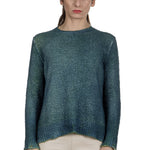 AVANT TOI Damen Wendepullover blau grün