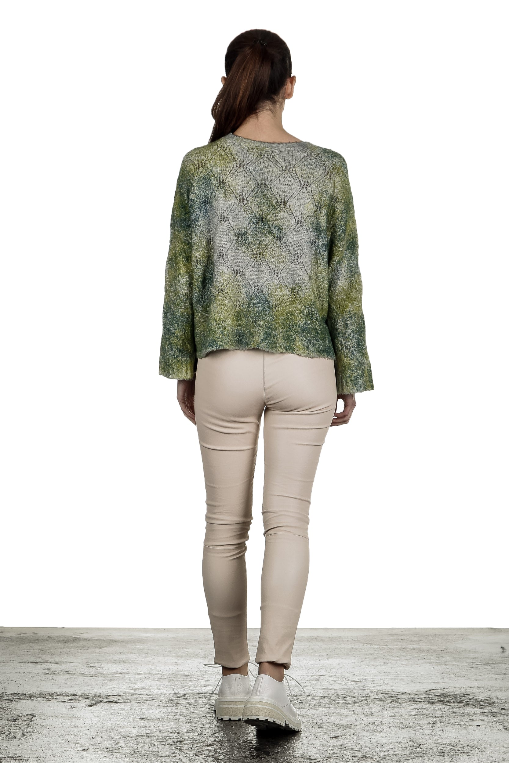 Avant Toi Damen Pullover grün multicolor