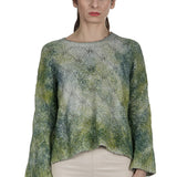 Avant Toi Damen Pullover grün multicolor