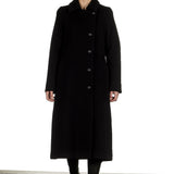 Yukai Damen Langer Mantel schwarz