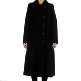 Yukai Damen Langer Mantel schwarz
