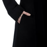 Yukai Damen Langer Mantel schwarz