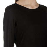 Yukai Damen Kleid Asymetrisch mit Streifen schwarz