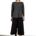 Schella Kann 2 Damen Stretch Langarm Shirt Print schwarz grau