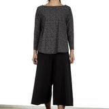 Schella Kann 2 Damen Stretch Langarm Shirt Print schwarz grau
