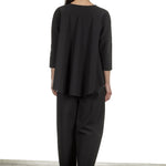 Schella Kann 2 Damen Bluse in A-Form schwarz