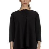Schella Kann 2 Damen Bluse in A-Form schwarz