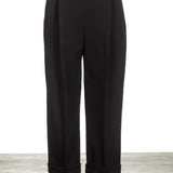 Schella Kann 2 Damen 7/8 Hose mit Bundfalten schwarz