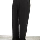 Schella Kann 2 Damen 7/8 Hose mit Bundfalten schwarz