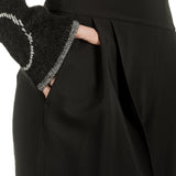 Schella Kann 2 Damen 7/8 Hose mit Bundfalten schwarz