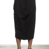 Rundholz Damen Rock Avantgarde schwarz